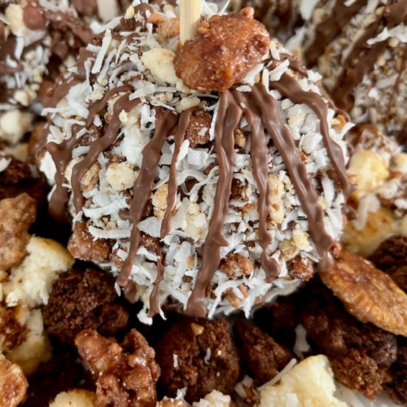 German Chocolate Caramel Apple