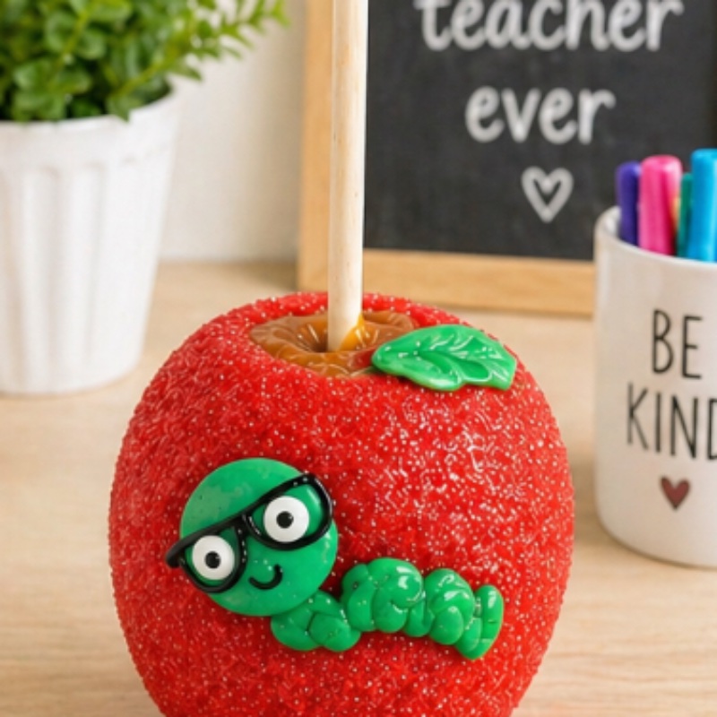 Book Worm Apple